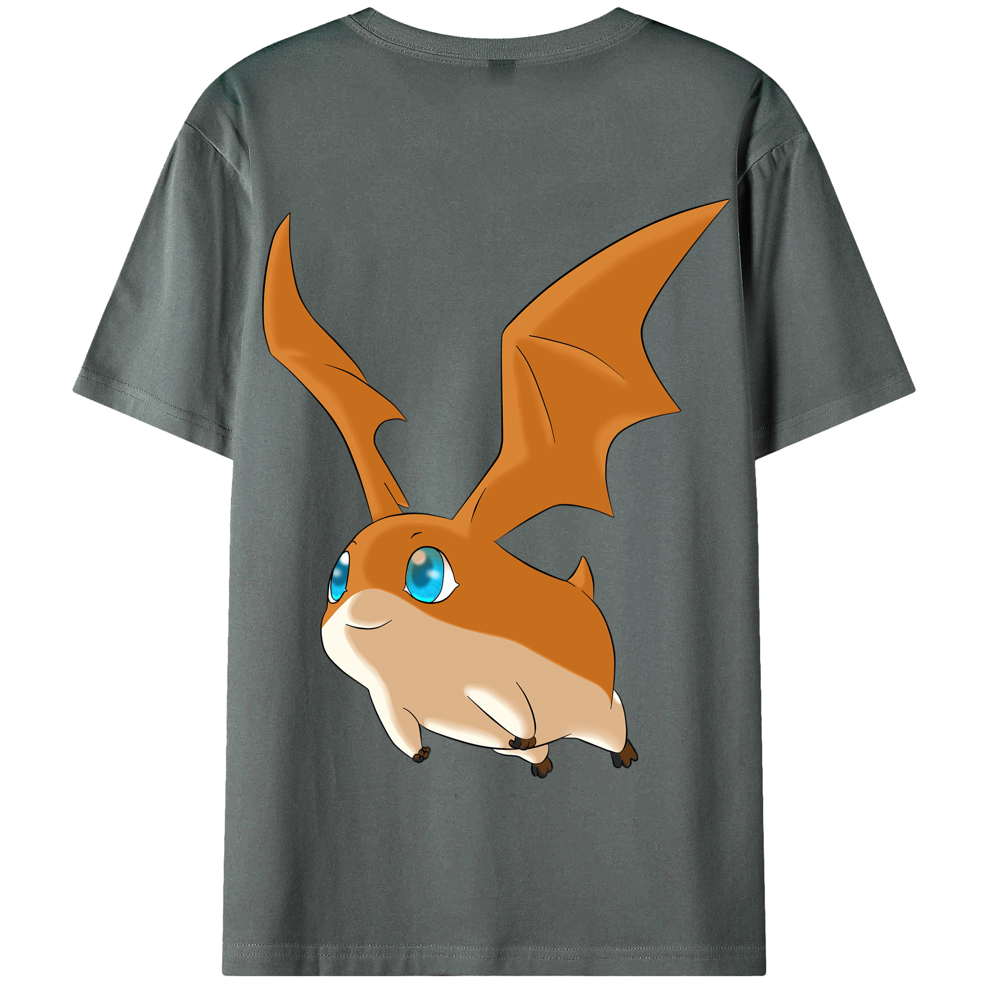 （画像用） Digimon デジタルモンスター/デジモン 綿100％半袖Tシャツ（背面プリント）